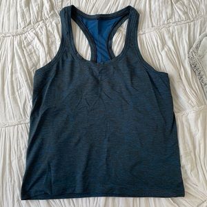 Lululemon swiftly tech race length tank top blue